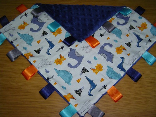 Dinosaur taggy blanket - dinosaur,