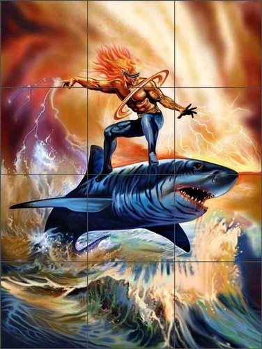 Fantasy tile mural fernando - tile,