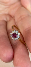 18ct gold Natural Ruby and