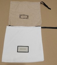 Gucci Cotton  Drawstring Dust Bag - Multi Use - 25cmx23 Choice Of White Or Khaki