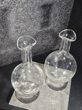 Pair Hand Blown Glass
