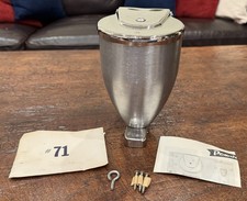 Vintage NOS American Dispenser Co. Powdurn Chrome Wall Mount Soap Dispenser