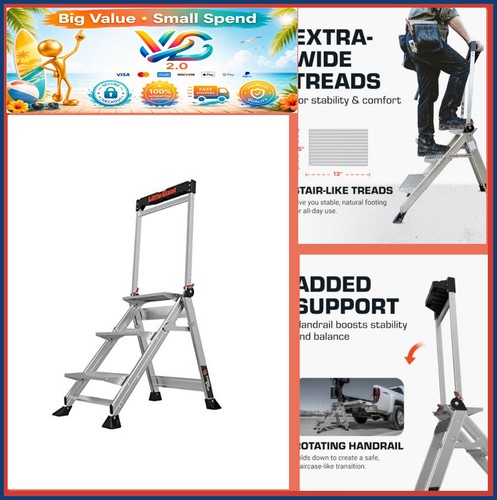 Step aluminum ladder - step,
