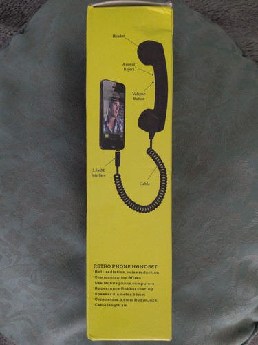 Retro phone handset - retro, handset.