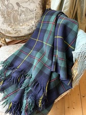 Vintage Tartan Travel  Blanket By The Highland Homespun Co, for Macleod Hunting