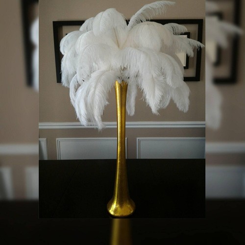 Gold ostrich feather - ostrich,