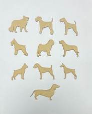 Wooden MDF Dog Breed Shapes