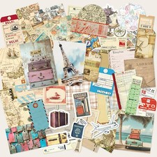 Travel Junk Journal Kit 60Pcs