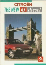 Citroen AX Diesel 1989 UK Market Sales Brochure 14 RD DTR