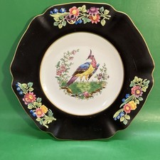 Antique Copeland  Spode "Vienna Bird" Pheasant Plate 9" Black Rim