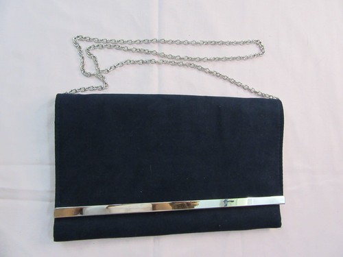 Next navy faux - navy, suede