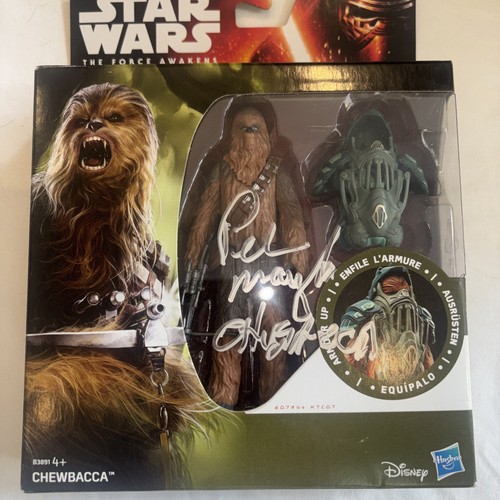 Peter mayhew signed star - signed,