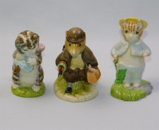 Beswick BEATRIX POTTER Tom Kitten Miss Moppet & Mouse Figurines