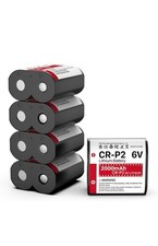 5-Pack CR-P2 Batteries, 6V