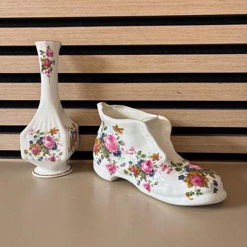 Crown floral ceramic shoe - crown,