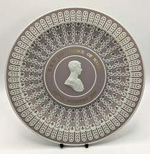 Boxed WEDGWOOD Tri-Colour Jasperware Limited Edition Prince Charles 1981 Plate