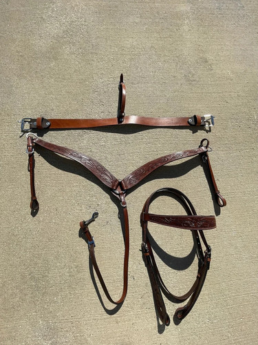 Headstall and breast collar - headstall,