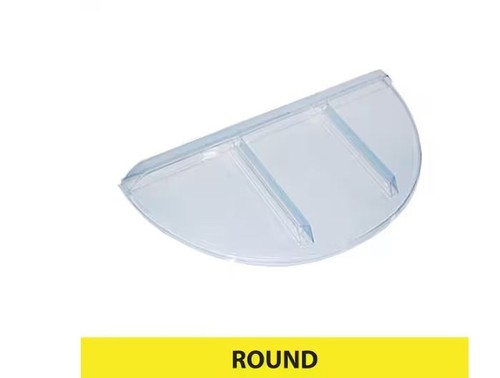 Flat round window well cover - round,