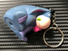 VINTAGE EEYORE WINNIE THE POOH FIGURE KEYRING BAG CHARM KEY RING DONKEY