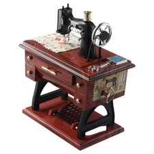 Wood color Retro Sewing Music