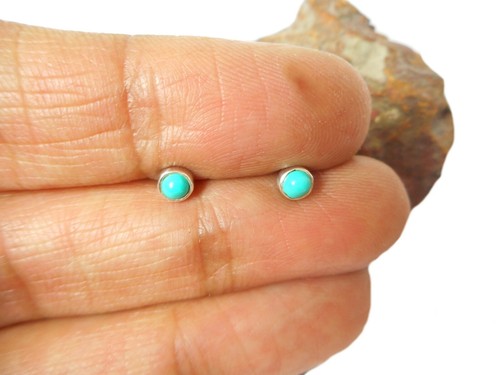 Small round blue - small, turquoise