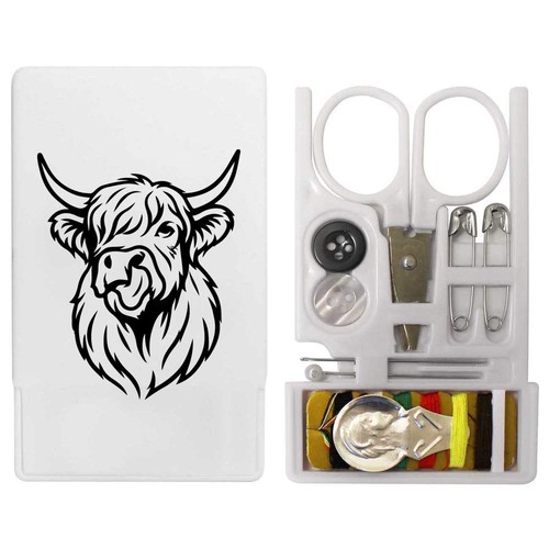 Highland cow with its tongue - its,