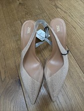 Zara Embellished Shoes Sz 40