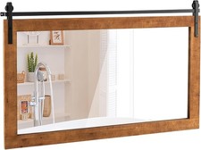 Rustic Barn Door Wall Mirror