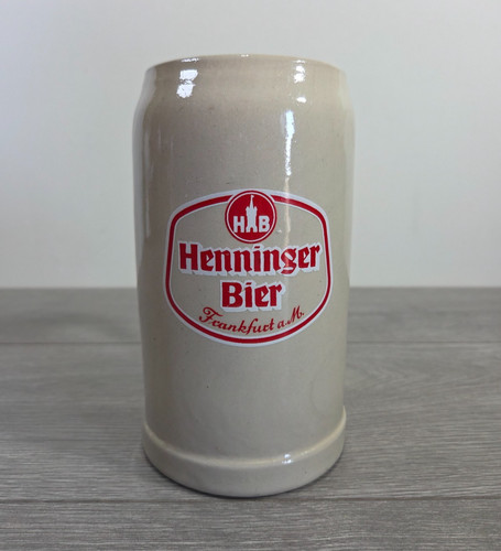 Vintage henninger bier - bier, 1l