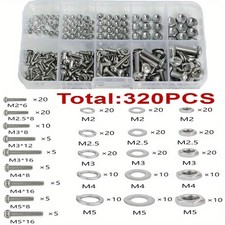 120/320Pcs Hex Nuts and Bolts