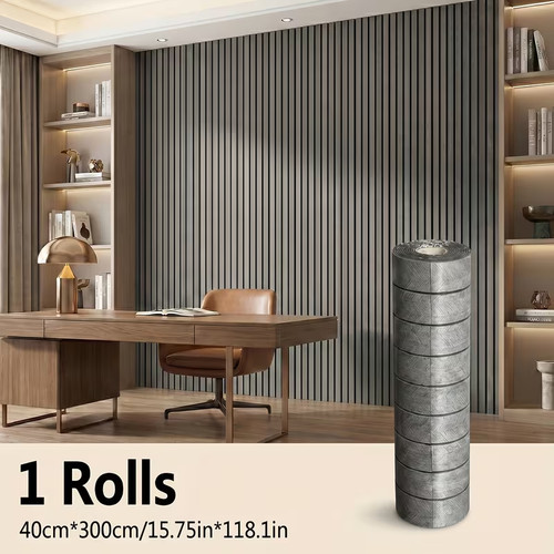 Dark gray wood grain - gray, panel