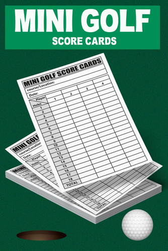 Mini golf scorecards 120 - golf, scorecards: