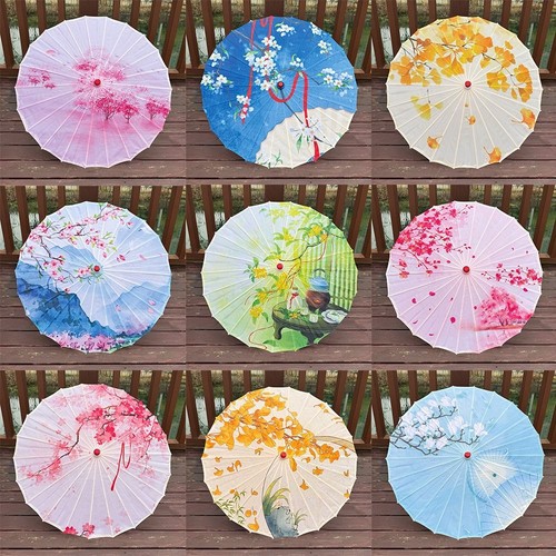 Colors oiled paper umbrella - oiled,
