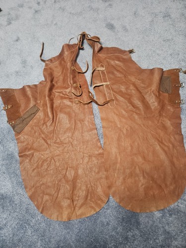 Vintage leather chinks - leather,