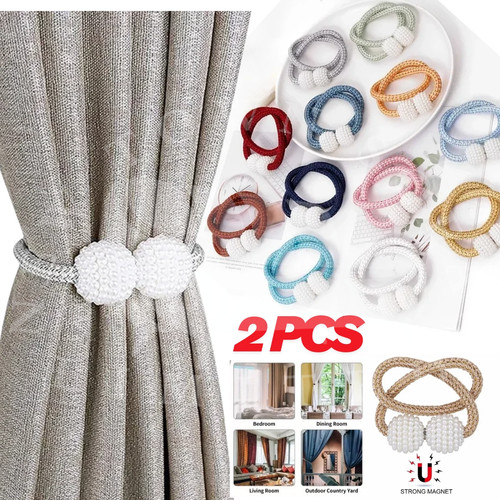Strong magnetic curtain tie - 2x,