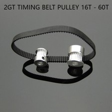 Timing Belt Pulley 16T - 60T 2GT Transmission Belts 140-1220mm For CNC Motor 2GT