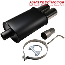 Stainless Steel Twin Tip Performance Sports Exhaust Muffler Back Box