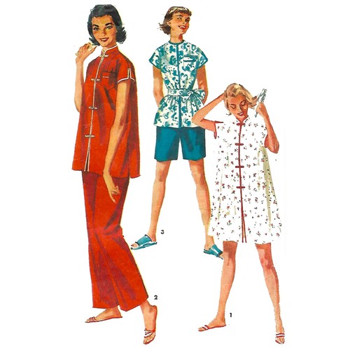 50s pattern piece nehru - pattern, 2-piece