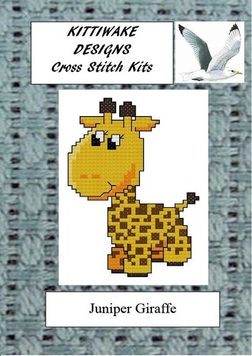 Juniper giraffe cross - cross, stitch