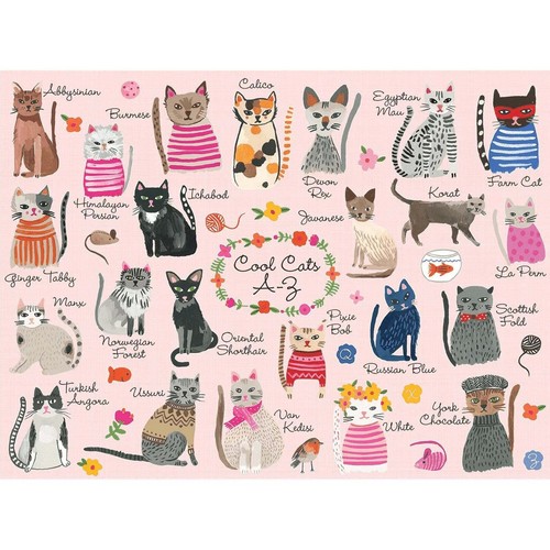 Cool cats family - family, jigsaw