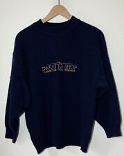 Vintage The Sweater Shop Jumper / Pullover Navy Colour Size M Mens Pure New Wool