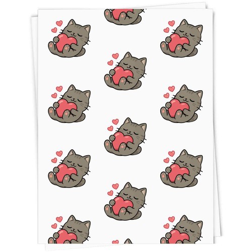 Love heart kitten gift - gift, wrap