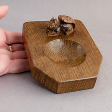 Hand Carved SQUIRREL PIN TRAY