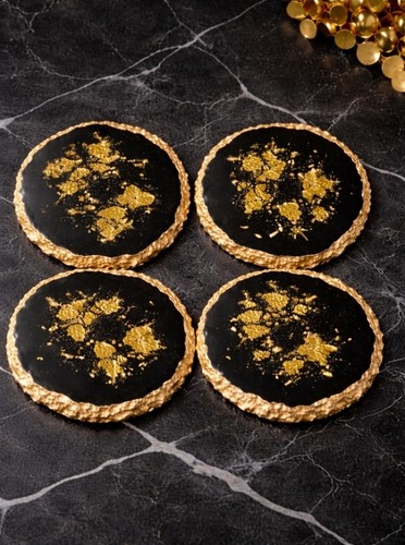 Black gold resin - black,