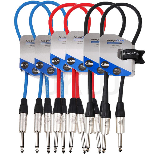 Patch leads 6 35mm - 6x,