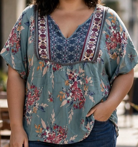 Artesia blouse top large boho - large,