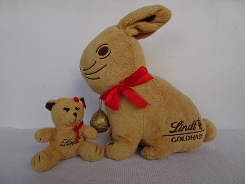 vintage,plush,Lindt,Goldhase,r