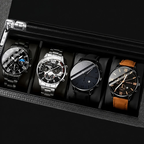 4pcs men fashion quartz - fashion,