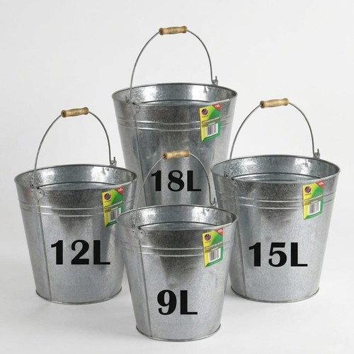 Galvanised metal bucket handle - galvanised,