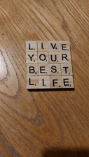 Scrabble Tile Coaster handmade